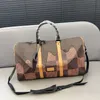 Erkek 50cm Büyük Seyahat Bagaj Çantası Erkekler Duffle Bag Totes Timsah Desen Deri Çanta Ailesi Seyahat Omuz Çantaları Crossbody Çanta