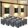 Bahçe Dekorasyonları 1-16pcs Güneş lambası açık LED ışıkları ip65 Bahçe dekorasyon için su geçirmez balkon yarda sokak duvar dekor lambaları Bahçe 230710