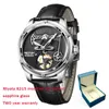Начатые часы Relogios Masculinos 2023 Pindu Design Mens Watches Sapphire Glass Top Machine Watch Men Business Clock Miyota 8215 коробка