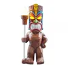 LED Light Outdoor Gift Lifelike Craft Solar Powered Garden Figurine Tiki Miniature Porch Resin Lawn Standing Totem Ornament L230620