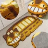 Carpet Anime My Neighbor Totoros Shaggy Doormat Smile Cat Bus Plush NonSlip Mat Rug Handmade Rugs Floor 230711