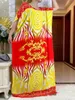 Ethnic Clothing Muslim Dress With Big Scarf For Women 2023 Dubai Ramadan Payer Clothes Floral Applique Printing Cotton African Dresses