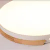 Deckenleuchten Einfaches Licht LED Kreislampe Eisen Holz Nodic Panel für Schlafzimmer Wohnzimmer Esszimmer Dekoration Leuchte AC85-265V