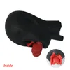 Секс -игрушки для пар латексной маски фетиш унисекс резиновый капюшон SM Маска Анатомическая тяжелая маска, выложенная красным ртом.