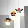 Pendant Lamps Novelty Cartoon Animal Pendent Light Lovely Bedroom Children's Room Lamp Home Decor Led Fixtures Hanging