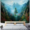 Tapisseries oiseaux cascade paysage peinture tapisserie tenture murale esthétique chambre salon décor à la maison