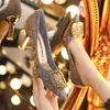 Dam Elegant Party Wedding Pumps Spetsiga högklackade Stiletto All-match skor för kvinna 2022 Sexig tjej dam Singelskor L230704