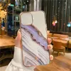 New Electroplating Marble Texture TPU Plastic Phone Cases For 11 12 Mini Pro Max Xr X Xs Max 7 8 Plus Ultra Thin Phone Back Cover Case DHL