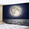 Tapestries Beach moon night sky background home decor tapestry Decor bedroom sheet beach towel yoga mat