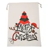 Nova lona grande para decoração de Natal Saco de Papai Noel 50x70CM Saco para crianças Xmas Red Presente Decoração para casa Renas 0711