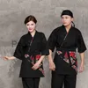 Outros Vestuário Uniforme de chef de estilo japonês Serviço de chef japonês Kimono roupa de trabalho Roupa de trabalho de restaurante Uniforme de ferramentas Jaquetas de chef do Japão 9 # x0711