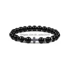 Bracelets porte-bonheur pierre naturelle bois perles chapelet hématite croix Onyx méditation Bracelet femmes Yoga bijoux livraison directe Dhug0