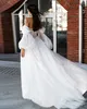 Sexy A Line Dresses For Bride Puffy Sleeves Sweetheart Wedding Dress Slit Backless Designer Bridal Gowns Sweep Train