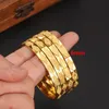 Bangle Bangrui 4pcs Wholesale Fashion Dubai Jewelry Gold Color Africa Bracelet for Women Arab Items Gift 230710