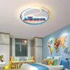 Ceiling Lights Simple Nordic Kids Bedroom Decor Ultra Thin Led Lamp For Room Dimmable Light Modern Home Decoration Luminaire