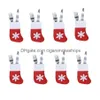 Christmas Decorations Socks Decoration Tableware Holders Candy Pouch Bag Knife Spoon Fork Xmas Stockings Dinner Table Ornaments Xbjk Dheuc