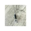 قلادة قلادة أزياء Sier مطلي Angel Wings Lava Stone Necklace Rock Rockerapy Diffuser للنساء للنساء JE DH8LM