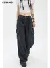 Jeans pour femmes été femmes Harajuku Cargo Baggy bleu Jeans Streetwear Hip Hop surdimensionné décontracté jambe large Vintage Demin pantalon Y2k pantalon ample 230711