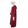 The Handmaids Tale Offred Red Dress Cloak Cosplay Costume293r