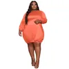 Plus Size Dresses Style For Women 5xl Party Dress Solid Soft Fabric Stretch Midi Fall Clothes Whole 3xl 4xl 6xl