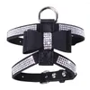 Dog Collars Pet Chest Harness Rhinestone Bow Small Traction Rope Walking Cat Coleira Para Cachorro Accessories