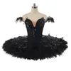 Black Swan Lake ballet tutu professionnel adulte classique blanc tutu Filles oiseau bleu professionnel tutu ballet crêpe plateau pour c243J