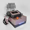 6 en 1 cavitation sous vide rf 40k 80k cavitation par ultrasons avec des tampons laser machine à brûler les graisses or rose