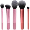 Real techniqus Borstels RT make-up kwastenset 4183 5 stks Cosmetica Tool Power Blush instelling Beeldhouwen borstel Hoge kwaliteit + 4 stks wonder teint sponzen voor cadeau