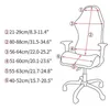 Chair Covers Printing Gaming Cover for Computer Seat Case Stretch Office Hhousse De Chaise Elastic Spandex Dining Chairs 230711