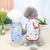 Vestuário para cães, roupas para animais de estimação, estampa de carro, algodão, moda, moda, confortável, colete