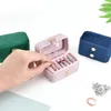 Schmuckschatullen Mini Ring Aufbewahrungsbox Ohrringe Organizer Ringe Organizador de Joyas Reise Tragbare Frauen Mädchen Geschenk 230710