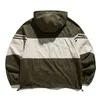 Mens Jackets Japanese Harajuku UPF50Sunscreen Jacket Men Patchwork Unisex Zipper Causal Streetwear Thin Hooded Outwear Summer 230710