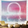 Tapestries Tapestry Wall Background Healing System Summer Seaside Sunset Natural Scenery Wall Decor Bedroom Decoration Hanging Cloth R230710