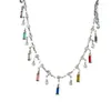 Choker Bohemian Colorful pärlhalsband för kvinnor Charms Tofs Nyckelbenskedja Chockers Handgjorda festsmycken Halsband