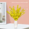 Decorative Flowers 100cm Artificial Dancing Orchid Yellow Fake Flower Oncidium Silk Head Phalaenopsis Bouquet