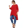 Conjuntos plus size manga longa elegante túnica t camisa feminina longo oi baixo ajuste alargamento primavera outono swing blusa topos roupas tamanho grande 8xl