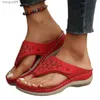 Terlik Kadın Terlik Yaz Moda Nefes alabilen Slayt Ayakkabıları Kama Plaj Sandalet Kızlar Gözden Giyim Platformu Sıradan Flip Flops T230711