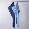 Jeans för män 2023 sommar tunna Lyocell Bekväm elastisk raka jeansbyxor Mode Casual Klassiska byxor Märkeskläder