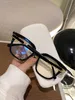 Sunglasses 2023 New High Quality Small Xiangfeng Black Large Frame Myopia Glasses Women's Plain Magic Tool Round Face Slimming 0748 Can be Equipped with Lenses