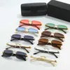 Fashion Mercedes-Benz topzonnebril Z55 Nieuwe frameloze zonnebril voor heren en dames Benz Plate Leg Glasses met logobox