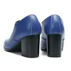 Zapatos Brittiska sålda manliga Brogue-skor i äkta läder Scendans spetsad tå Män Högklackade skor Klubbfest Formell klänning Skor