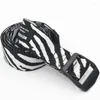 Belts Summer Canvas Zebra Print Double Ring Buckle Belt Men And Women Universal Day Word Trendy Jeans