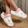 Slippers Beach Flats Platform Sandals Casual Autumn Walking Eva Dress Flip Flop 2023 Hollow Women Shoes Slides