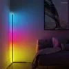 Vloerlampen Modern Minimalistisch Led Rgb Hoeklamp Kleurrijk Creatief Slaapkamer Woonkamer Decoratie Binnenverlichting Staand