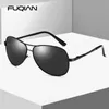 FUQIAN Classic Pilot Polarized Sunglasses Men Women Fashion Metal Sun Glasses Mirror Blue Shades Driving Eyeglasses UV400