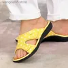 Slippers feminina chinelos de verão sandálias casuais mulheres cunhas tênis deslizam para senhoras escorregar no padrão feminino calçado de praia novo sandalias t230711