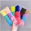 Acessórios de cabelo 100Pc/50Pc Meninas Scrunchies Faixa Elástica 3.5Cm Gravata Anel de Bebê Corda Acessórios de Cabeça Crianças Para Menina Drop Delivery Maternidade Dhadl