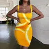 Casual Jurken Giyu Merk Nieuwigheid Vrouwen Fruit 3d Print Voedsel Bodycon Jurk Harajuku Vestido Sexy Dameskleding Zomer Vintage Strand