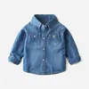 Kinderhemden Kinder-Jeanshemd mit langen Ärmeln Frühling und Herbst Baby Jungen Modekleidung BC911 230711