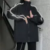 Pants Deeptown Vintage Women Reflective Jacket Overdimensionerad Y2K Streetwear Haruku Korean Style Gothic Female Black Zipper Coat Chic Bf